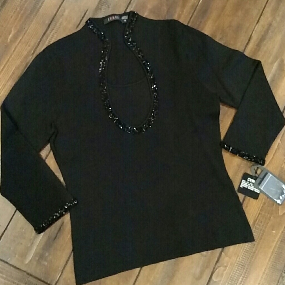 Gorgeous Beaded Knit Top